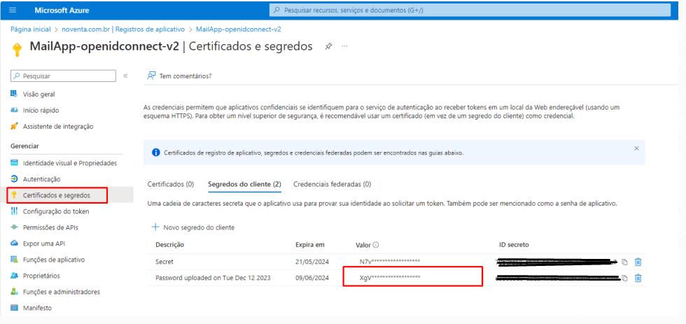 AD certificados e segrados
