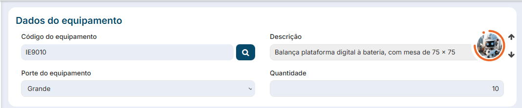 Equipamento Mobilização e Desmobilização