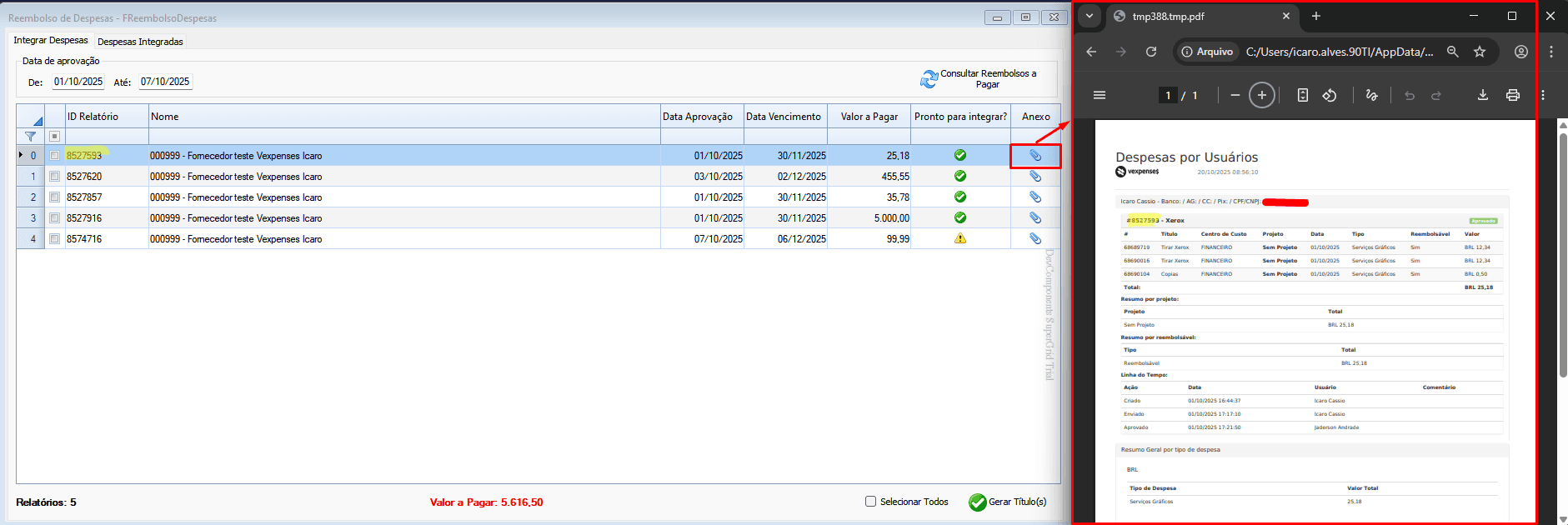 Imagens VExpesenses