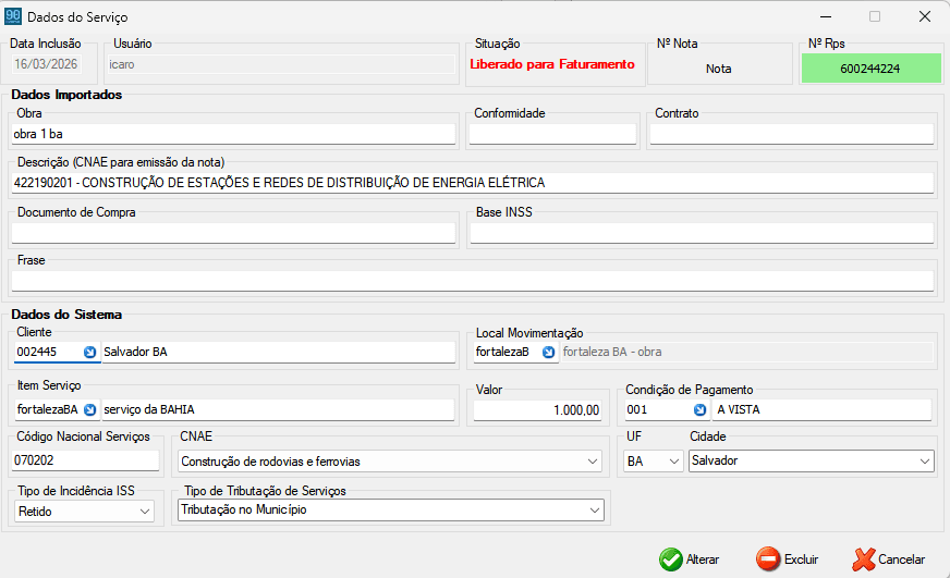 Faturamento