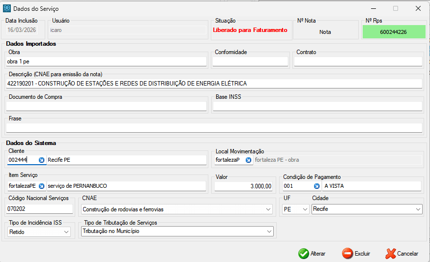 Faturamento