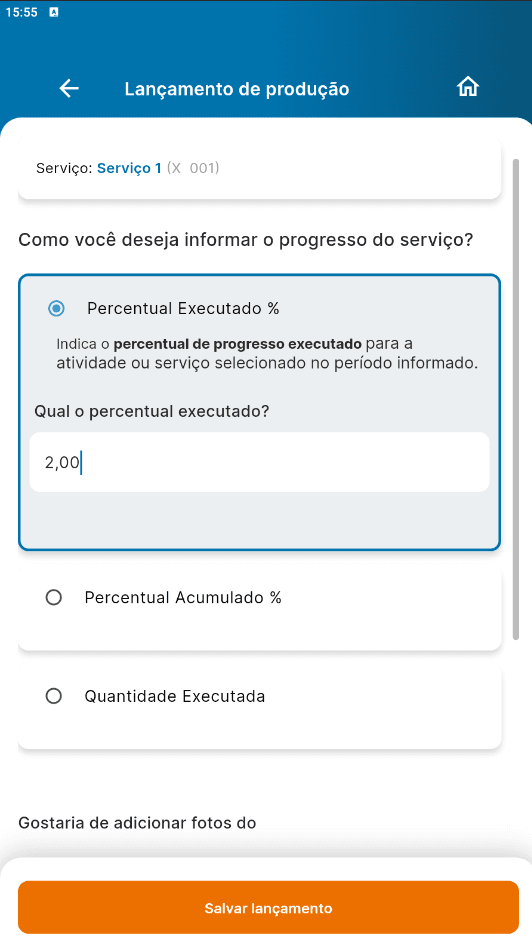 Lançamento de produção