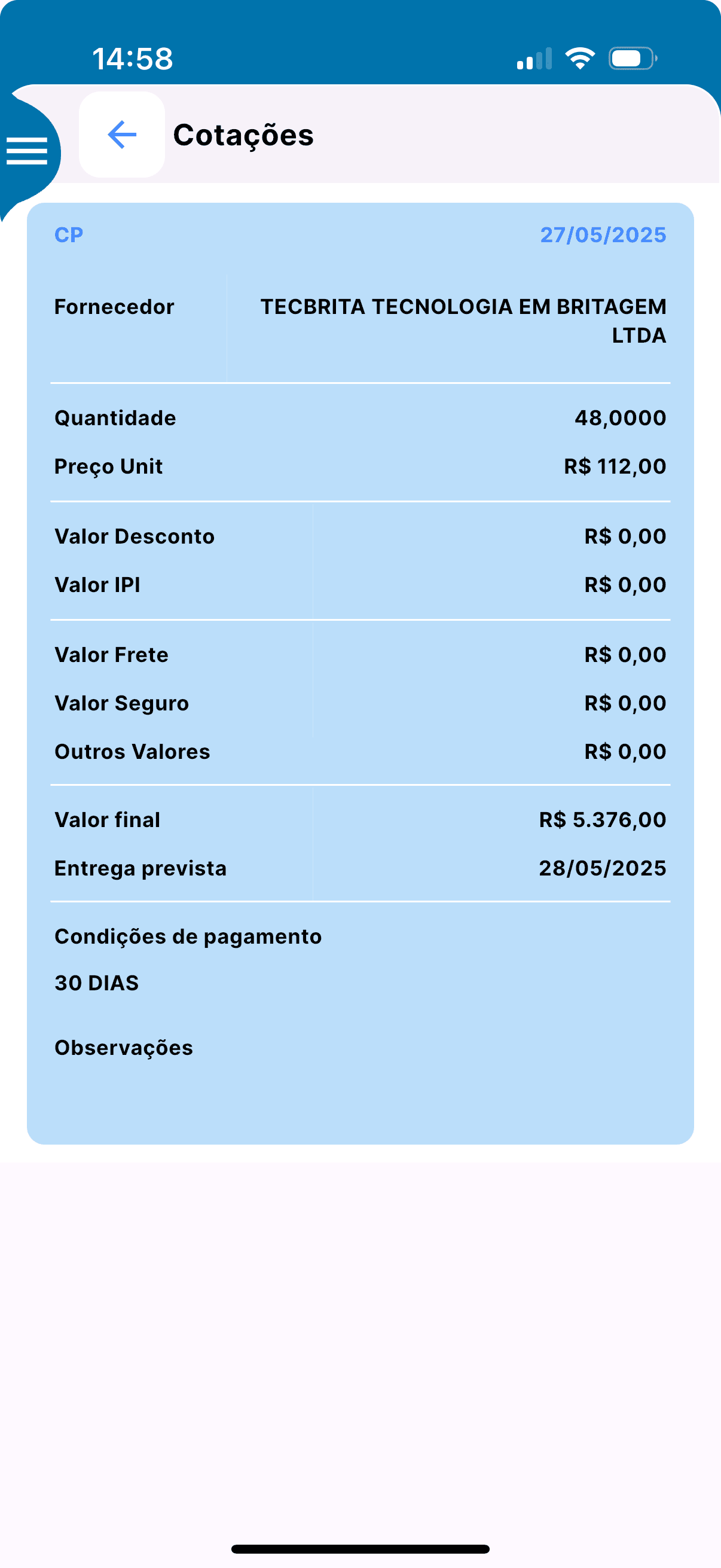 Cotação